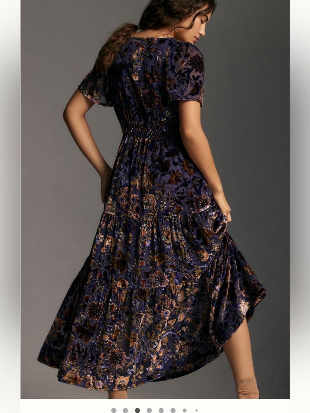 Anthropologie The Somerset Purple Velvet Edition, Maxi Dress, medium - Picture 3 of 12